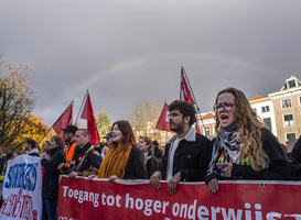 Hoger onderwijs eindigt estafettestaking met een landelijk protest